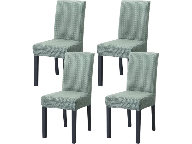  Housses de chaise élastiques, lot de 4, housses de chaise élastiques modernes, idéales pour les décorations de fête, turquoise XLH-ZLS-009367MF - Conforama A
