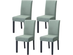 Housses de chaise élastiques, lot de 4, housses de chaise élastiques modernes, idéales pour les décorations de fête, turquoise