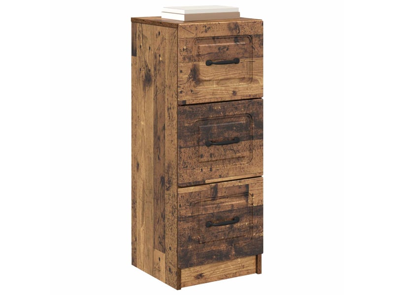  Armoire de rangement bureau, armoire à tiroirs bois ancien 33 x 34,5 x 87 cm  - Conforama C