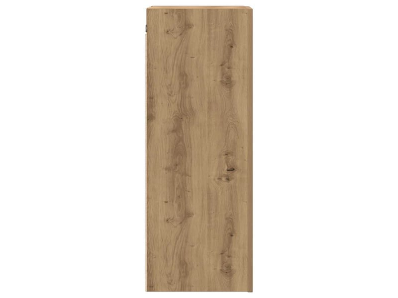  Lot de 2 meuble tv bas salon chêne artisanal 30,5x30x90cm bois d'ingénierie  - Conforama E