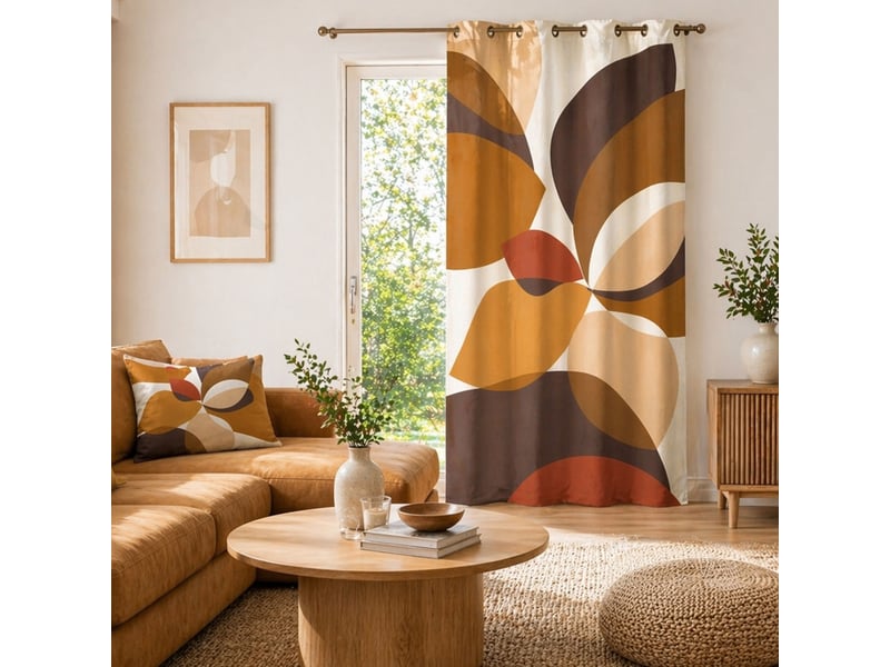  Coussin décoratif rectangulaire en polycoton imprimé géométrique 40x60 cm  - Conforama E