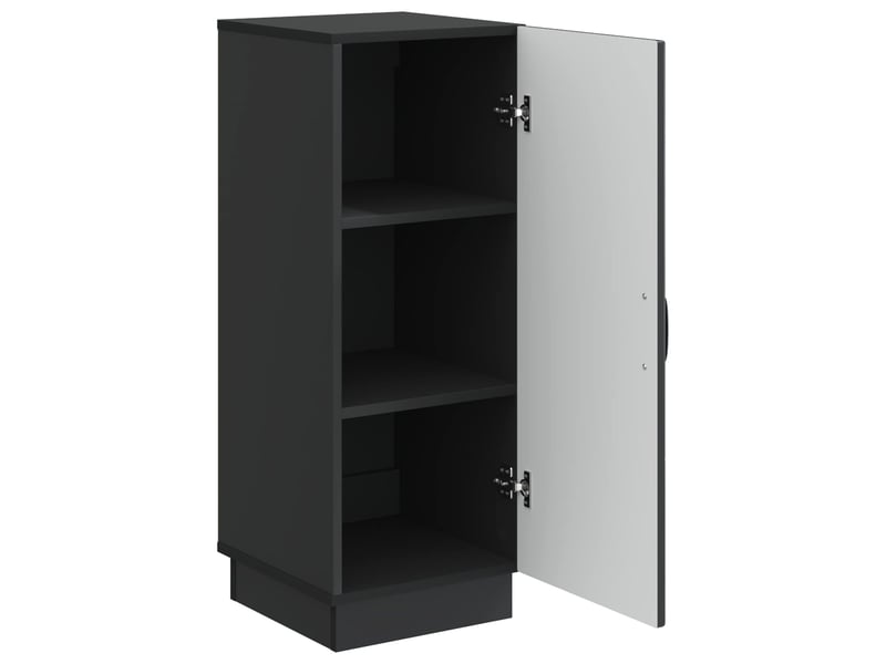 Buffet - bahut - meuble de rangement noir 33 x 34,5 x 87 cm bois d'ingénierie - Conforama E