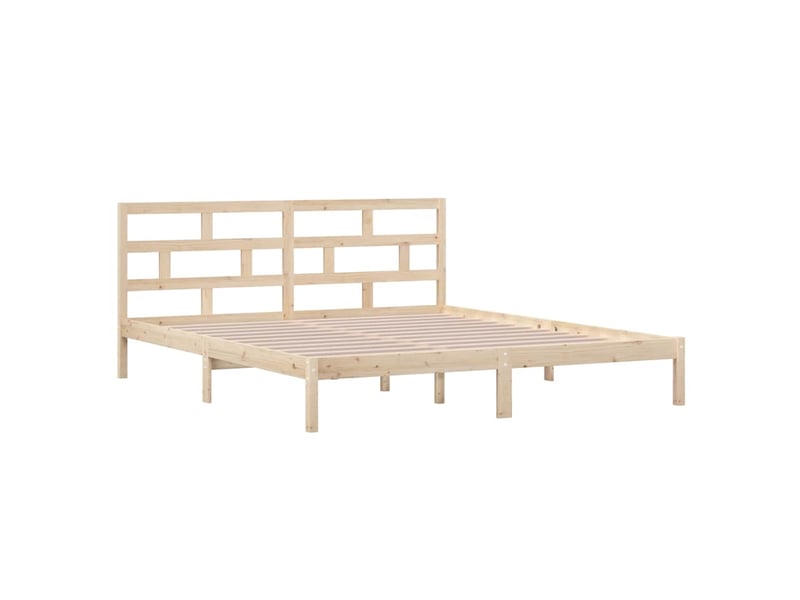  Lit double- lit adulte -  cadre de lit sans matelas bois massif  - Conforama B
