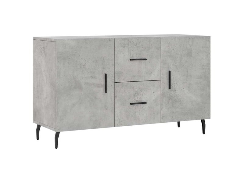  Buffet - bahut - meuble de rangement gris béton 100x36x60 cm bois d'ingénierie  - Conforama A