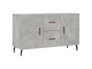 Buffet - bahut - meuble de rangement gris béton 100x36x60 cm bois d'ingénierie