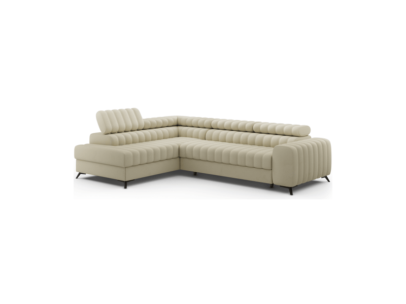 Canapé d'angle collection kanedojo coloris crème - Conforama A