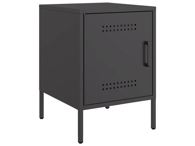  Lot de 2 tables de chevet - cabinet de chevet - table de nuit noir 36x39x50,5 cm acier  - Conforama B