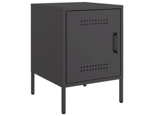 Lot de 2 tables de chevet - cabinet de chevet - table de nuit noir 36x39x50,5 cm acier