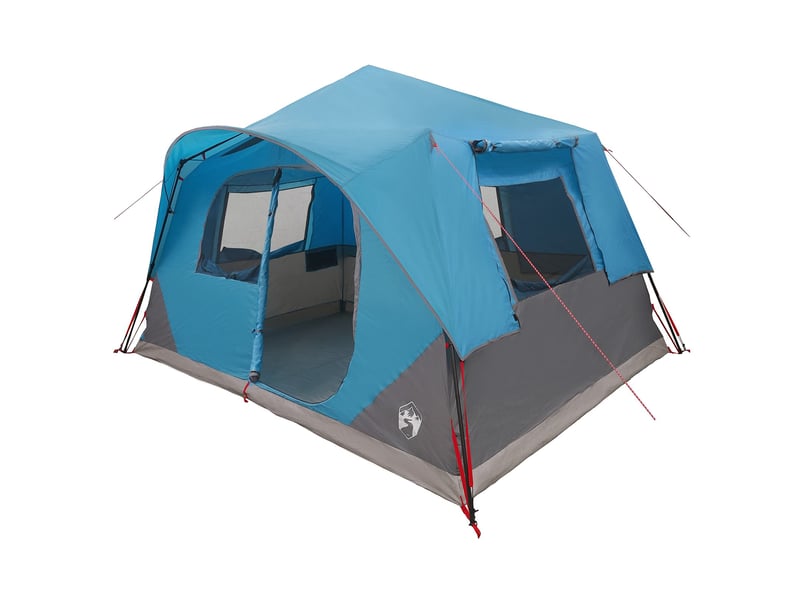 Tente instantanée, tente de camping 8 personne bleu polyester et acier - Conforama A