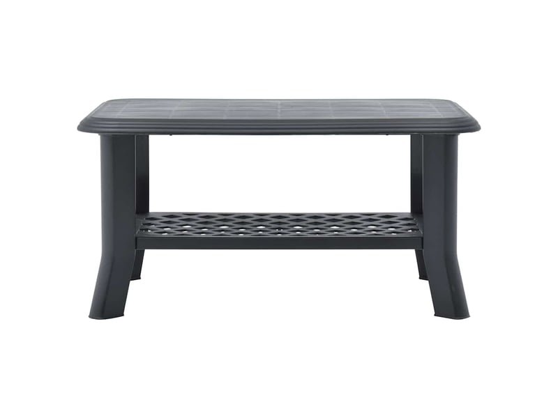  Table basse | table d'appoint salon anthracite 90x60x46 cm plastique  - Conforama C