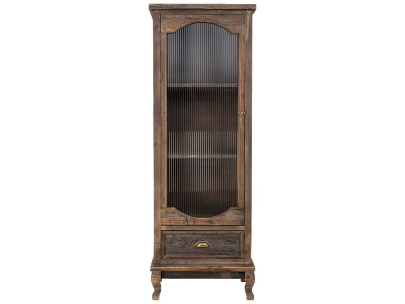  Vitrine en bois marron 60x40x168 cm h  - Conforama B