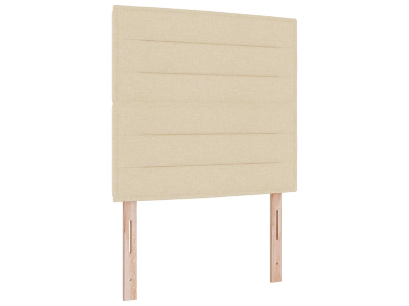  Tête de lit | panneau de tête de lit led avec bandes led crème 90 cm tissu  - Conforama A