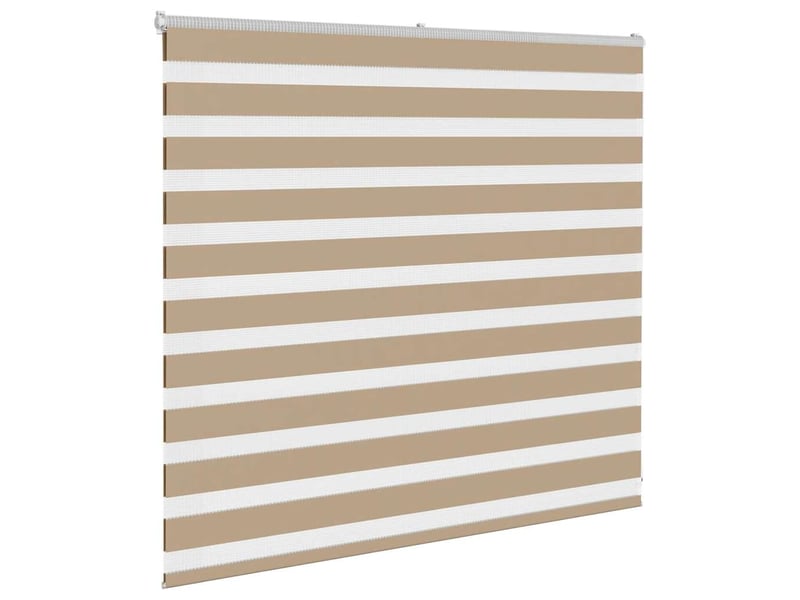  Store zèbre, store de fenêtre marron sable largeur du tissu 150,9 cm polyester cf48790  - Conforama C