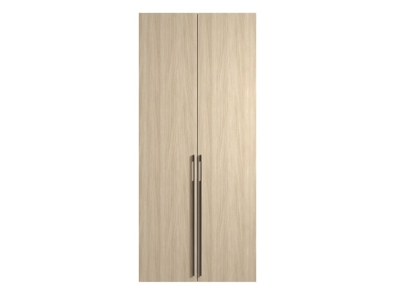 Armoire soria 90 cm chêne et noir – 2 portes battantes  - Conforama D