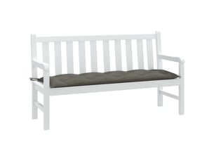 Coussin de banc de jardin, coussin d'assise gris foncé mélangé 150x50x7 cm tissu cf52739