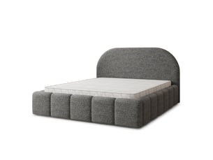Lit coffre 160x200 cm MASSENO   coloris gris