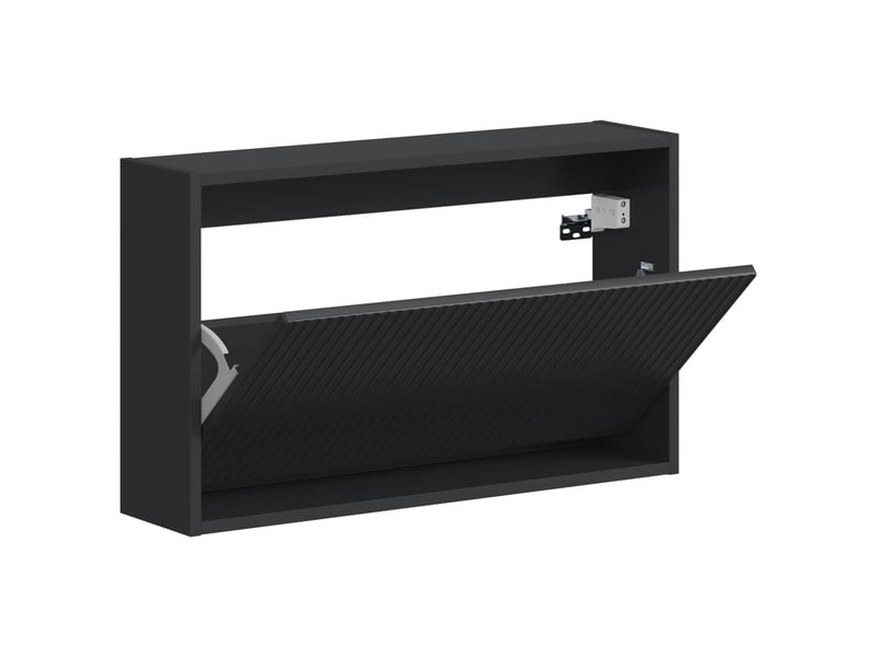  Meuble à chaussures mural, armoire à chaussures arnhem 71x17x43 cm noir  - Conforama C