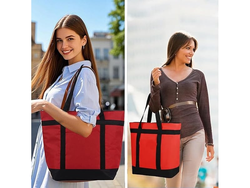  Grand sac isotherme pliable de 39 litres – sac isotherme étanche et anti-fuites avec poignées flexibles – idéal pour les courses, le pique-nique  - Conforama B