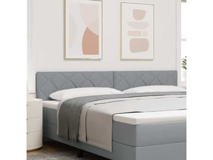 Tete de lit A poser largeur 200 cm <strong></strong> <strong></strong> argenté