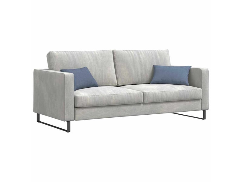 Lot de 2 coussins de canapé, coussins décoratifs bleu 50 x 30 cm cf59001 - Conforama C