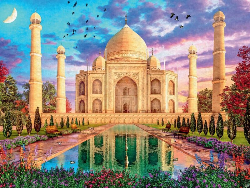  Puzzle 1500 p - taj mahal enchante 17438 - Conforama A