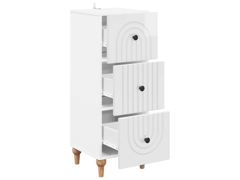 Armoire de rangement bureau, armoire à tiroirs 33 x 34.5 x 90 cm bois d'ingénierie shl9327 - Conforama E
