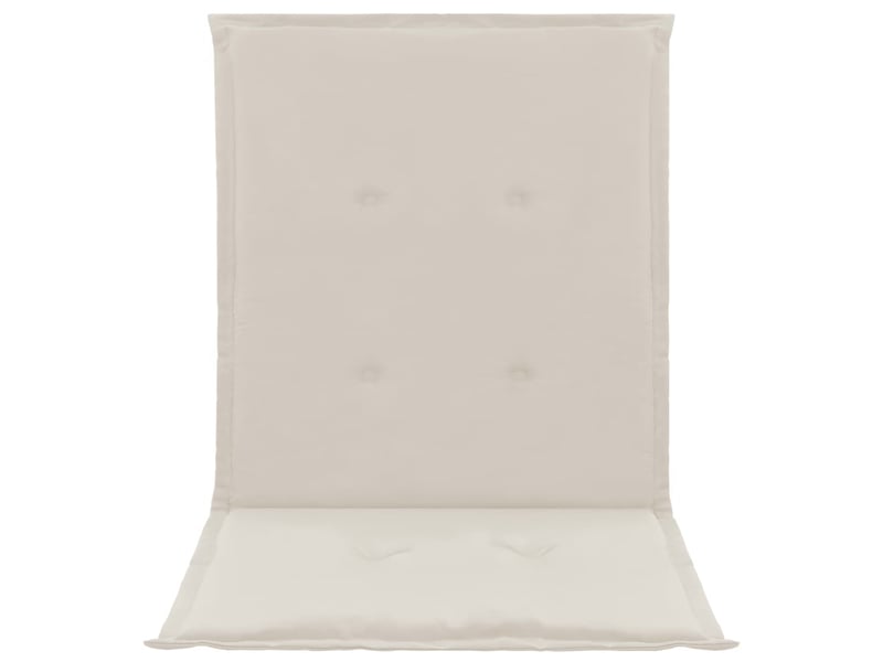  Lot de 4 coussins de chaise de jardin 100% polyester imperméable crème 100 x 50 x 3 cm dec021681  - Conforama D