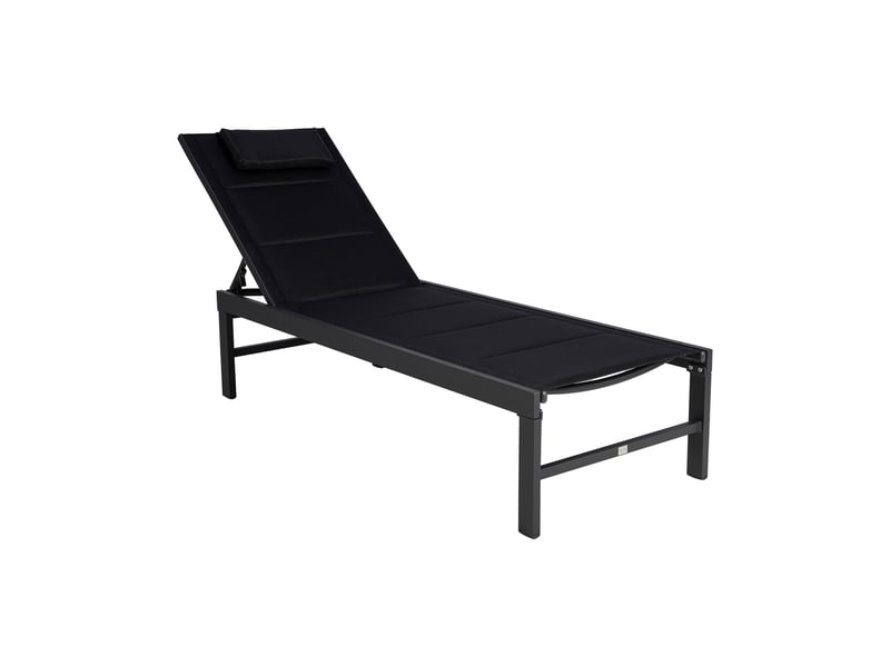  Bain de soleil en aluminium et textilene gris  - Conforama B