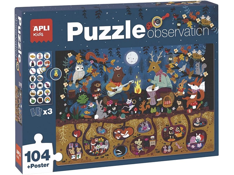  Puzzle observation foret 104 pieces 18507 - Conforama A