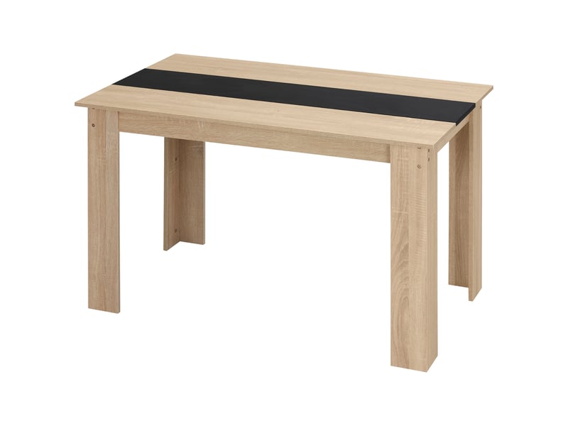  Table à manger table de cuisine design moderne avec grand plateau 2-4 personnes en bois dim. 120l x 69l x 75h cm  - Conforama B
