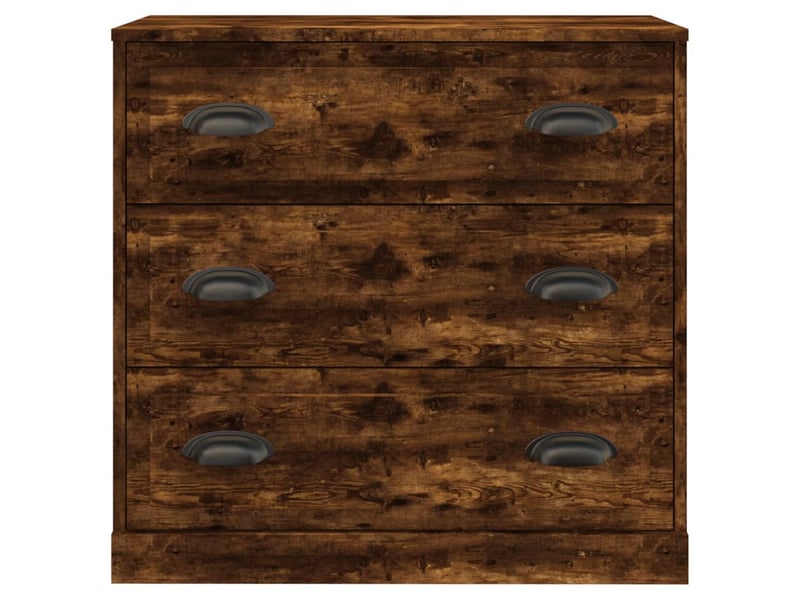  Buffets 2 pcs - bahut - meuble de rangement chêne fumé bois d'ingénierie  - Conforama D