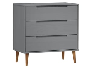 Commode 1 tiroir(s) <strong></strong> <strong></strong> coloris gris largeur 80 cm