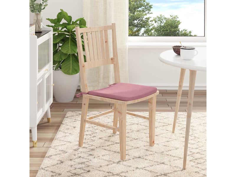  Lot de 4 coussins de siège, coussins décoratifs velours rose 40 x 40 x 3 cm cf60042  - Conforama D