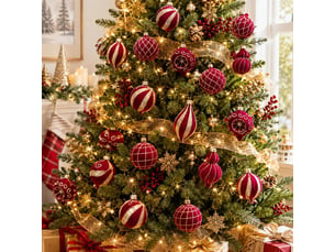 Lot de 16 boules de noël 8 cm, décorations suspendues pour sapin de noël, ornements de fête pour maison, vin