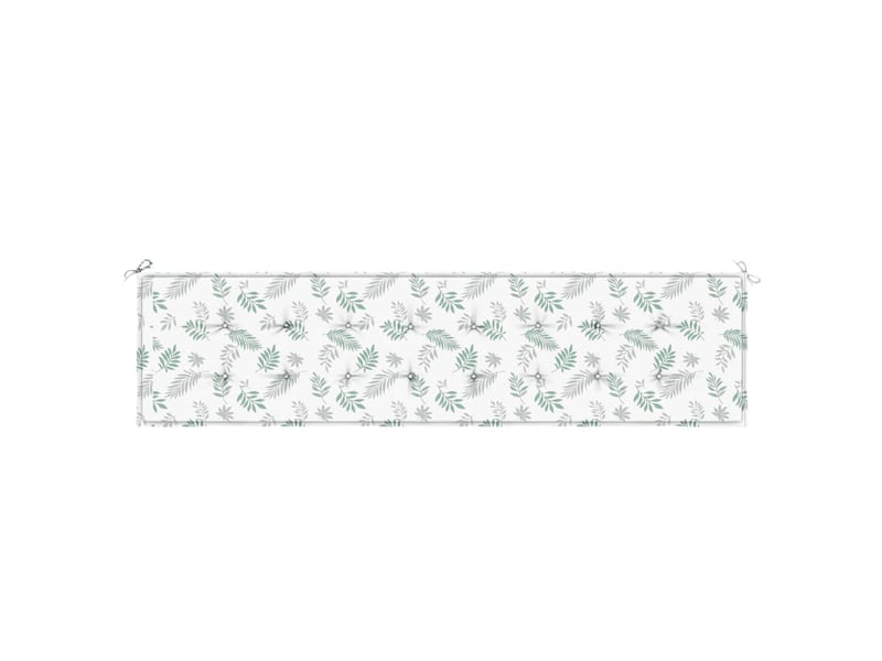  Coussin de banc de jardin, coussin d'assise motif de feuilles 200x50x3 cm tissu cf52761  - Conforama D