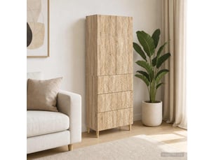 Armoire <strong></strong> <strong></strong> coloris bois clair largeur 66 cm