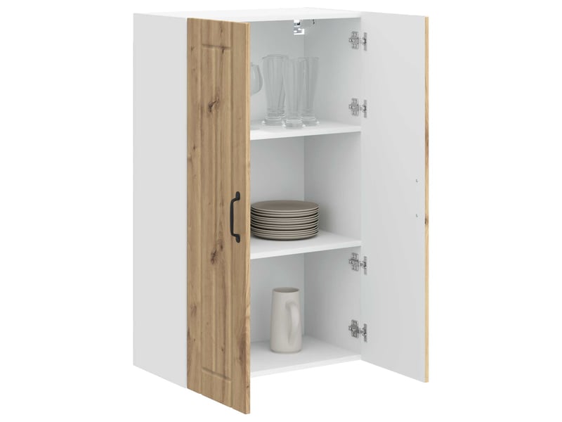 Meuble mural de cuisine, armoire de cuisine chêne artisanal 60x31x100cm shl6639 - Conforama C