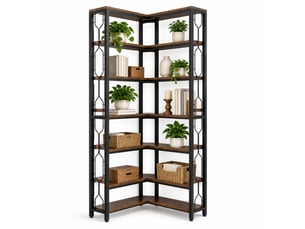 Bibliotheque coloris bicolore 7 étagère(s) <strong>MEULVA</strong> <strong></strong> - 60 cm x 200 cm