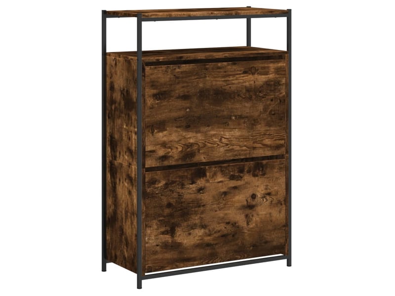  Meuble à chaussures, armoire à chaussures chêne fumé shl5913  - Conforama D