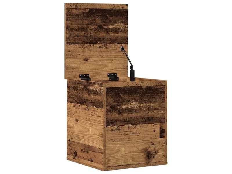  Boîte de rangement, coffre de rangement bois ancien 40x42x46 cm  - Conforama E