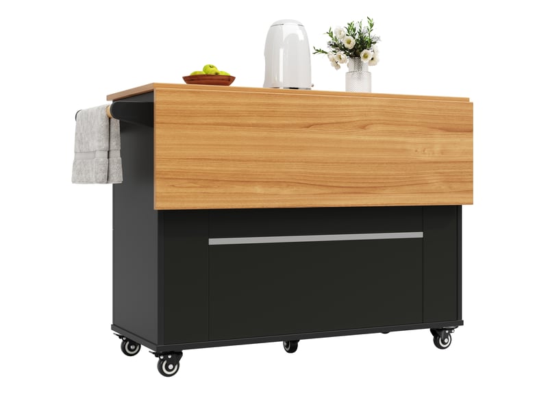  Desserte 3 portes 3 tiroirs coloris noir desserte noir - Conforama E