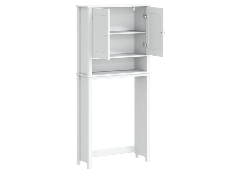 Armoire pour machine à laver berg blanc bois massif cf65480 - Conforama D