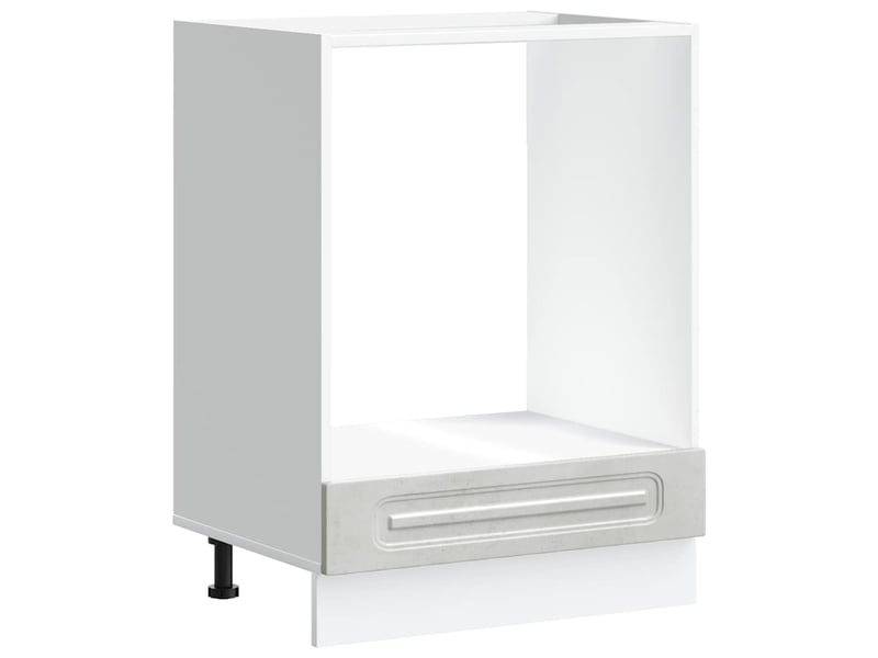Armoire à four, armoire de cuisine kalmar gris béton bois d'ingénierie - Conforama A