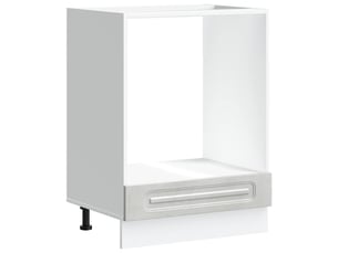 Armoire à four, armoire de cuisine kalmar gris béton bois d'ingénierie