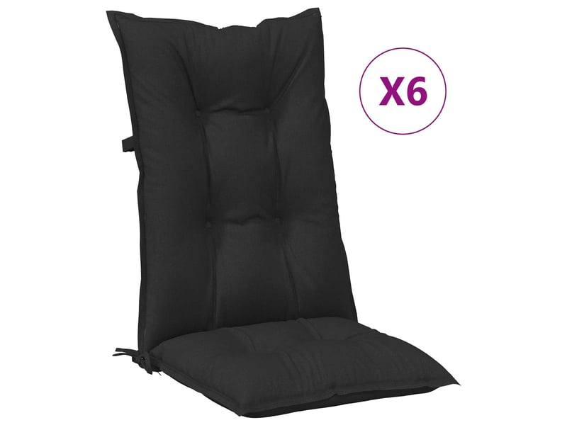  Ensemble de coussins de chaise à dossier haut 6 pc polyester cf60908  - Conforama D