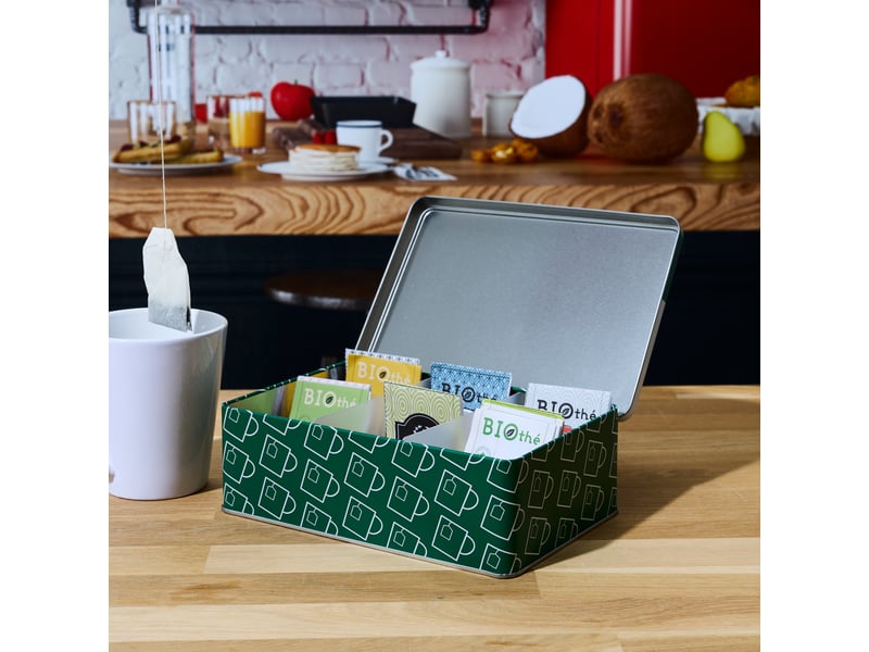  Boite métal - cook concept - ludique - vert et blanc  - Conforama E