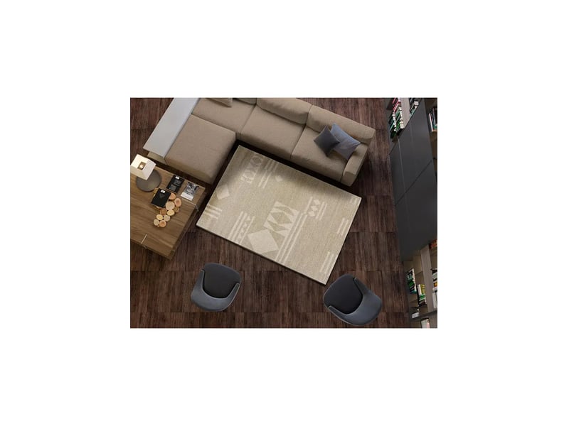  Atticgo venus tapis rectangulaire scandinave beige, 100% polypropylène face, dos jute venus68111 - Conforama D