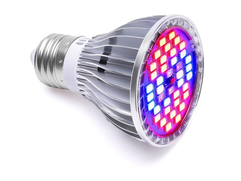  30w 40led ampoule grow light e27 85-265v pour plantes, fleurs, légumes - rw  - Conforama A