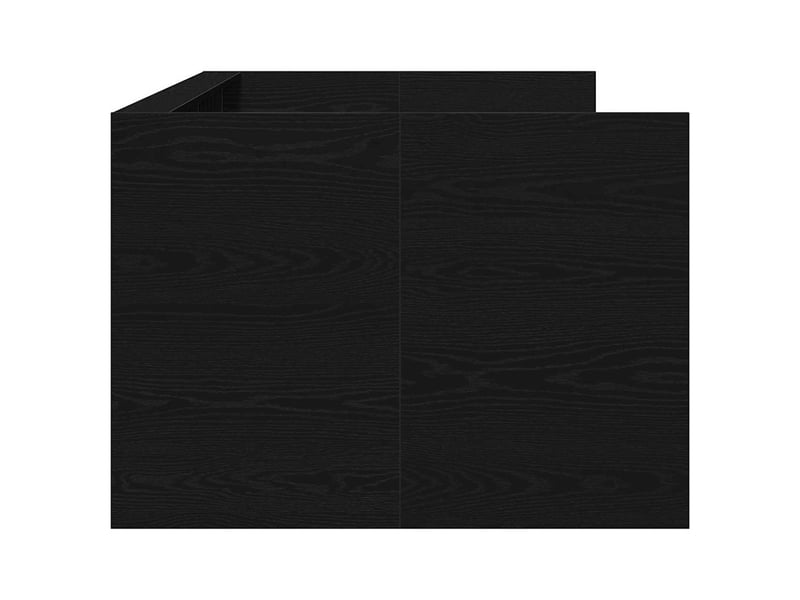  Lit simple- lit adulte -  lit d'appoint chêne noir 100 x 200 cm bois d'ingénierie  - Conforama D