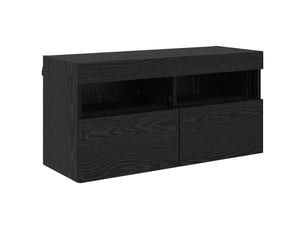 Meuble tv coloris noir 80 cm <strong></strong>  <strong></strong>
